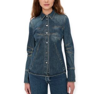Helmut Lang Darted Apex Denim Shirt